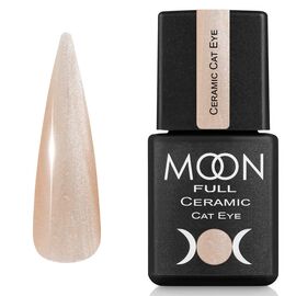 MOON FULL. Ceramic "Cat eye" Gel Polish, #SC 535, 8 ml. Гель-лак "котяче око", Шампанський шовк #1