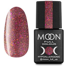 MOON FULL. Reflective gel Polish, Chrome Flake Disko #01, 8 ml. Світловідбиваючий гель-лак, червоний #1