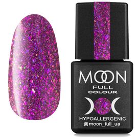 MOON FULL. Reflective gel Polish, Chrome Flake Disko #02, 8 ml. Світловідбиваючий гель-лак, рожевий #1