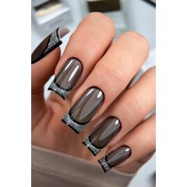 HEYLOVE. "Black Side" Top coat, 15 ml, чорний напівпрозорий топ без липкого шару #2