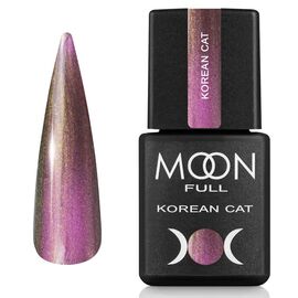 MOON FULL. Korean "Cat eye" Gel Polish, #04, 8 ml. Гель-лак "котяче око", рожевий #1