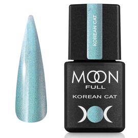 MOON FULL. Korean "Cat eye" Gel Polish, #07, 8 ml. Гель-лак "котяче око", бірюзовий #1