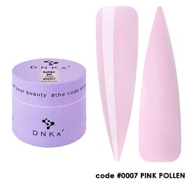 DNKa’ Builder Gel #0007 Pink Pollen, 15 ml, гель для моделювання #1