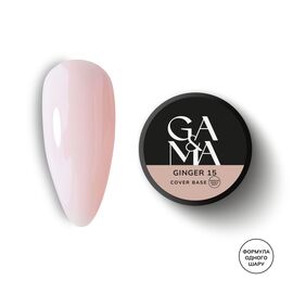 GA&MA. Cover base #15, GINGER, 30 ml (формула одного шару) #1