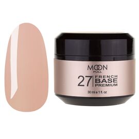 MOON FULL. Cover Base, French Premium #27, 30 ml. Кольорова база, бежева #1