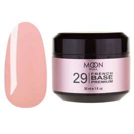 MOON FULL. Cover Base, French Premium #29, 30 ml. Кольорова база, рожева #1