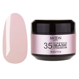 MOON FULL. Cover Base, French Premium #35, 30 ml. Кольорова база, ніжно-рожева #1