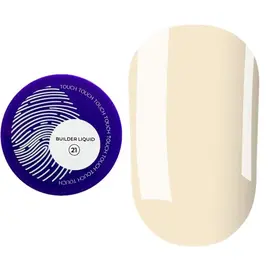 TOUCH. Liquid Builder Gel #21, 15 ml, міцний рідкий гель для нарощування #1