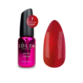 EDLEN. Gel Polish Impress Сat №7, 9 ml, світловідбиваючий гель-лак "котяче око" #1