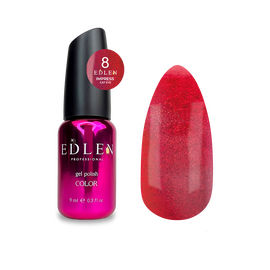 EDLEN. Gel Polish Impress Сat №8, 9 ml, світловідбиваючий гель-лак "котяче око" #1