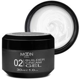 MOON FULL. Builder gel, #02, 30 ml. Гель для нарощування, білий #1