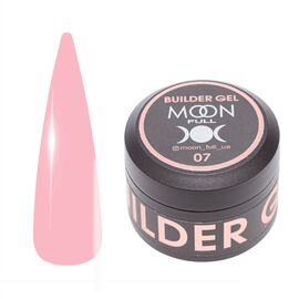 MOON FULL. Builder gel, #07, 30 ml. Гель для нарощування, світло-рожевий #1