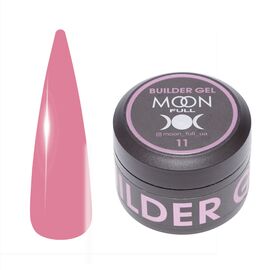 MOON FULL. Builder gel, #11, 30 ml. Гель для нарощування, темно-рожевий #1