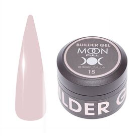 MOON FULL. Builder gel, #15, 30 ml. Гель для нарощування, світло-бежевий #1
