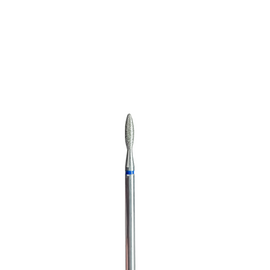 EDLEN. Diamond nail bit, flame, blue, blunt end, Ø 2.3 mm. Фреза алмазна "Полум'я" синя, безпечна #1