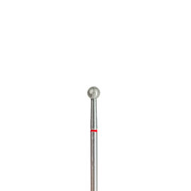 EDLEN. Diamond nail bit, ball, red, Ø 4 mm. Фреза алмазна "КУЛЯ" червона #1