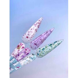 LUNAmoon. Flower Builder Gel #2, 15 ml, гель для нарощування з сухоцвітами #1