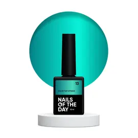 NOTD. Color Top, Vitrage #13, 10 ml. Вітражний топ без липкого шару, напівпрозорий глибокий морський синій #1