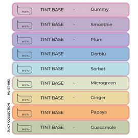 HEYLOVE. Набір наклейок для демонстраційних тіпс. Tint base, Juicy collection #1