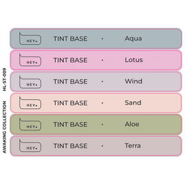 HEYLOVE. Набір наклейок для демонстраційних тіпс. Tint base, Awaking collection #1