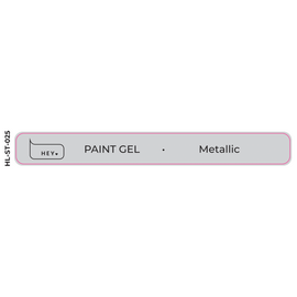 HEYLOVE. Наліпка для демонстраційної тіпси. Paint Gel, Metallic #1