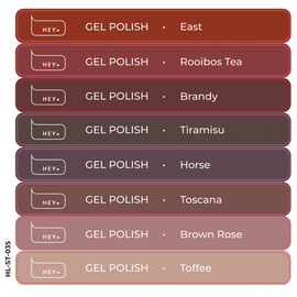 HEYLOVE. Набір наклейок для демонстраційних тіпс. Gel polish, Basic collection, #7 #1