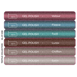 HEYLOVE. Набір наклейок для демонстраційних тіпс. Gel polish, Textile collection #1