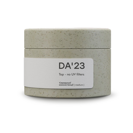 DA'23. Medium Top coat, no UV-filters, 30 ml, топ середньої консистенції без UV-фільтрів #1
