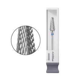 GA&MA. Carbide nail drill bit, A60Blue. Фреза твердосплавна "Конус усічений", синя, Ø 6 мм #1