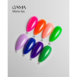 GA&MA. Single-phase Gel Polish, Mono Lac, #034, 6 ml. Однофазний гель лак, "Моно лак" #2