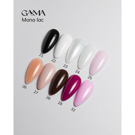 GA&MA. Single-phase Gel Polish, Mono Lac, #024, 6 ml. Однофазний гель лак, "Моно лак" #2