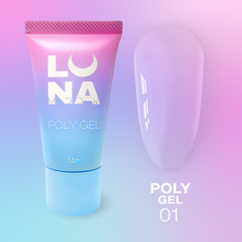 LUNAmoon. Polygel #01, 30 ml, полігель #1