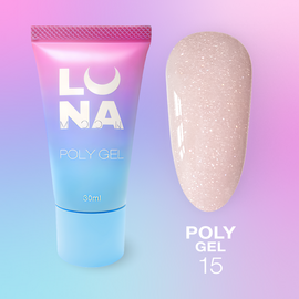 LUNAmoon. Polygel #15, 30 ml, полігель #1
