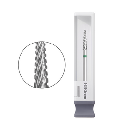 GA&MA. Carbide nail drill bit, H31Green. Фреза твердосплавна "Конус звужений", зелена, Ø 3.1 мм #1