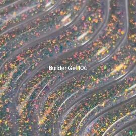 NOTD. Builder Gel, #104, 15 ml. Гель для нарощування з пластівцями юкі, прозорий #2