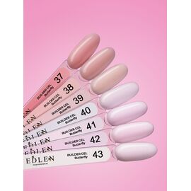 EDLEN. REFILE, Builder gel Butterfly №38, 30 ml. ЗМІННИЙ КАРТРИДЖ, гель для нарощування #2