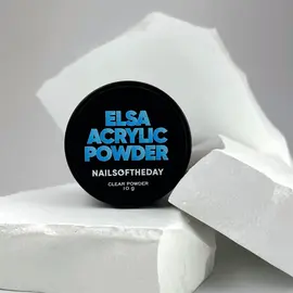 NOTD. ELSA, Acrylic powder, clear, 10 g. Акрилова пудра, прозора #1