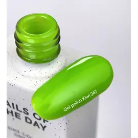 NOTD. Gel Polish, Kiwi, #247, 10 ml. Гель-лак, неоново-зелений #2