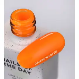 NOTD. Gel Polish, Mango, #223, 10 ml. Гель-лак, неоново-помаранчевий #2