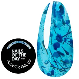 NOTD Flower Gel №03, 15 ml, будівельний гель з сухоцвітами #1