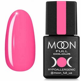 MOON FULL. Gel Polish,  Spring-Summer #606, 8 ml. Гель-лак, яскраво-рожевий #1