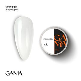 GA&MA. Strong builder gel, Clear #001, 50 ml, гель без опилу, прозорий #1