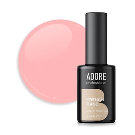ADORE. French Base,  №04, Peach, 8 ml. Камуфлююча база #1