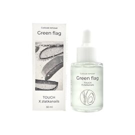 TOUCH. Cuticle Remover "Green Flag", 30 ml, Лужний ремувер для кутикули #1