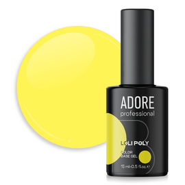 ADORE. Loli Poly Base, №07, Banana, 15 ml. Кольорова полібаза #1