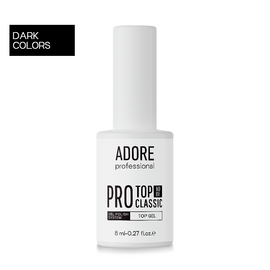 ADORE. PRO Classic Top coat, no UV-filters, 8 ml. Класичний топ без липкого шару, без УФ-фільтрів #1
