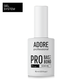 ADORE. PRO Base-Bond, clear, 15 ml. Прозора тонка база для гелевої системи #1