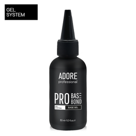 ADORE. PRO Base-Bond, clear, 30 ml. Прозора тонка база для гелевої системи #1