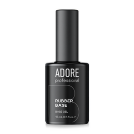 ADORE. Rubber base, clear, 15 ml. Прозора каучукова база #1