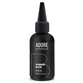ADORE. Rubber base, clear, 60 ml. Прозора каучукова база #1